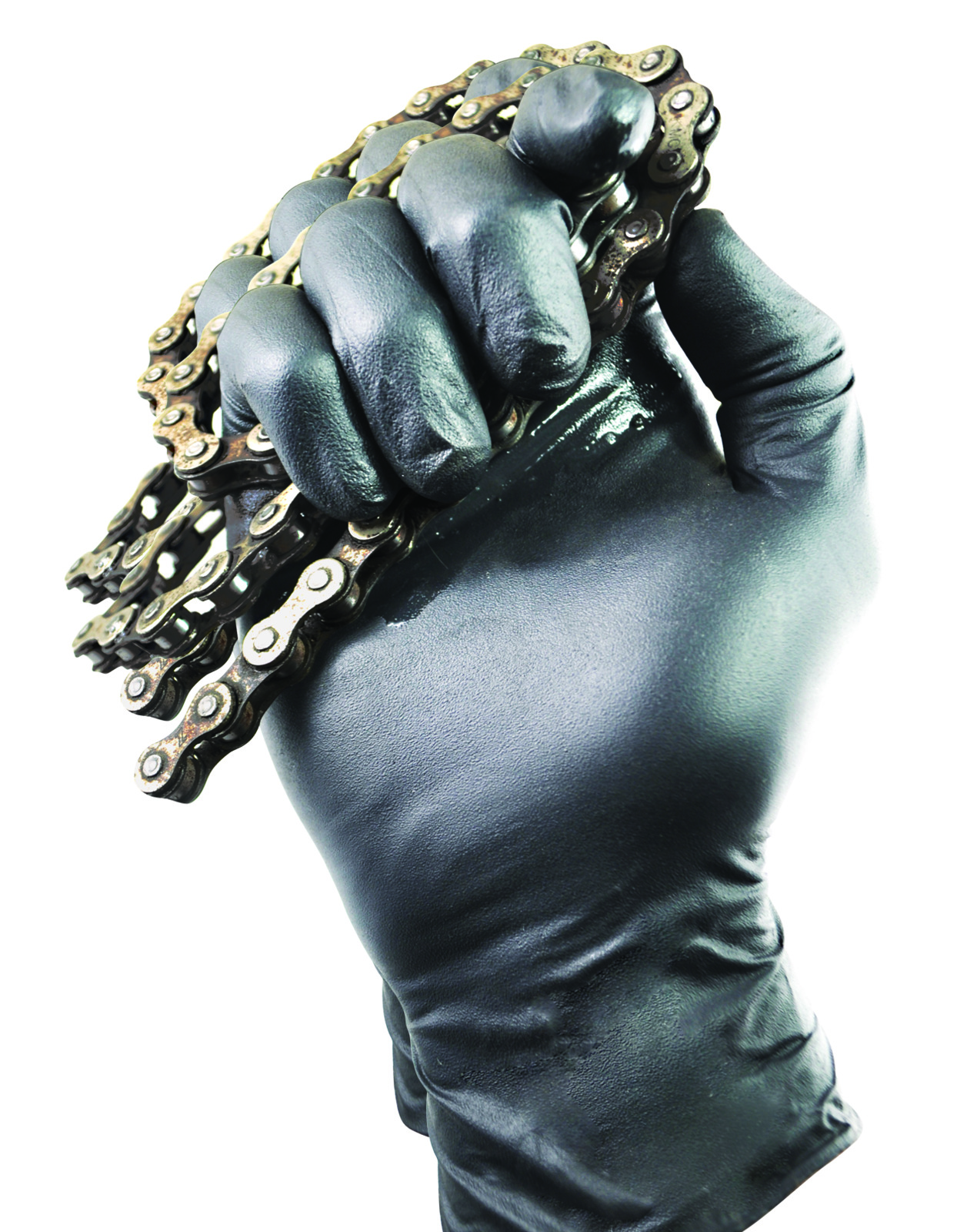 100 Pk Disposable Gloves TGC Workgear Black Nitrile Gloves XS, S, M, L