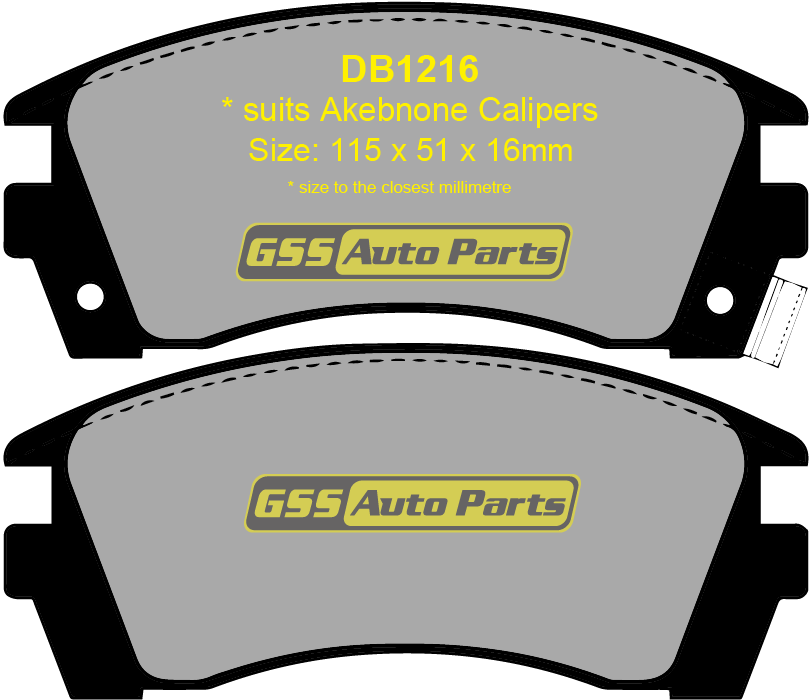 Ultima Front Disc Brake Pads DB1216K DB1216