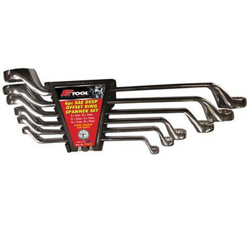 PKTool 6pc Metric Ring Spanner Deep Offset Spanner Set PT10176 thumbnail