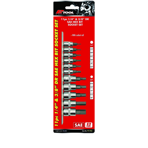 PK Tool Socket Set 11pc 1/4" Dr PT11903 thumbnail