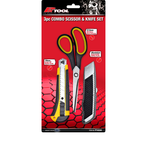 PK Tool Knife And Scissor Set 3 Piece PT40260 thumbnail