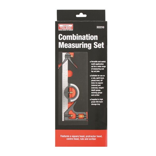 Toledo Combination Square Set 300mm 322210 322210 thumbnail