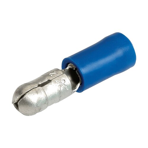 MALE BULLET BLUE 4mm thumbnail
