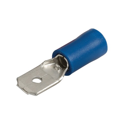 MALE BLADE (BLUE) 6.3mm (100) thumbnail