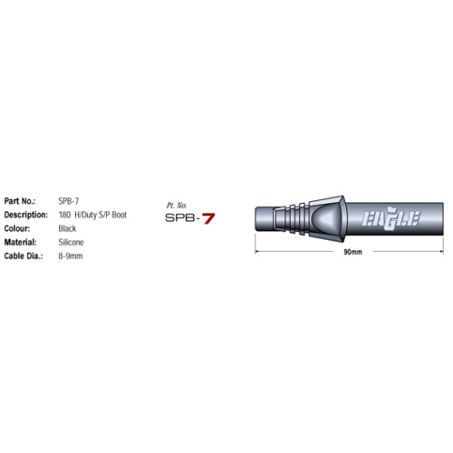 Eagle 8mm Ignition Leads & 3 Denso Spark Plugs 8307HD-W20EXU thumbnail