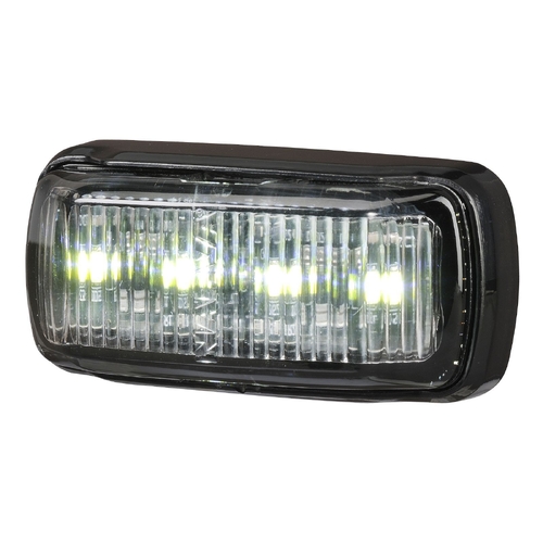 Narva 9–33 Volt LED Front End Outline Marker (White) with Black Deflector Base and 0.5M Cable 96412 thumbnail
