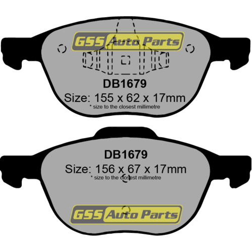Ultima Front Brake Disc Rotors (pair) & Ceramic Brake Pads AAP2118-DB1679C RDA7938 thumbnail