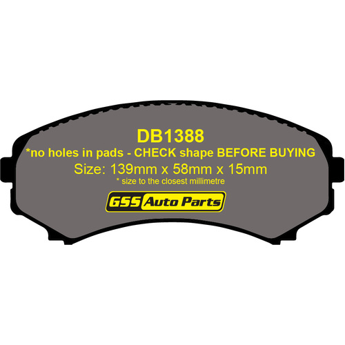 Ultima Front Brake Disc Rotors (pair) & 4wd Brake Pads AAP660-DB1388-4WD RDA7643 thumbnail