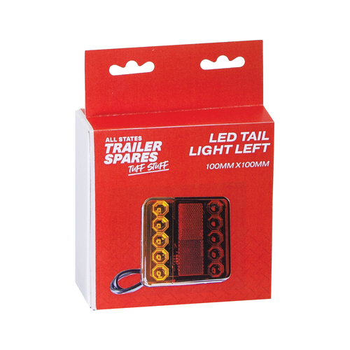 All States Trailer Spares 100Mm Square Led Stop/Tail/Blinker Lamp (Single) R4122LEDLH thumbnail