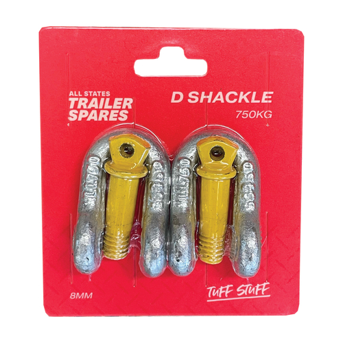 All States Trailer Spares 8Mm Galvanised D-Shackle (Up To 180Kg) R6212 thumbnail