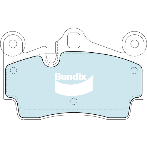 Bendix Rear Bendix Ultimate Slotted Brake Rotors & Brake Pads BR2245-DB1677ULT RDA7998 thumbnail