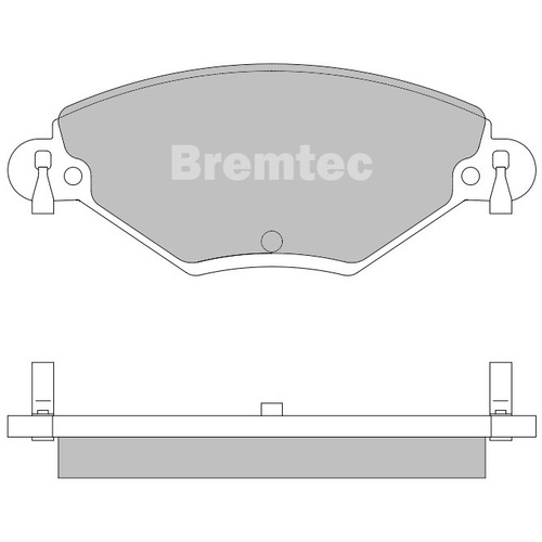 Bremtec Front Euroline Ece R90 Approved Ceramic Brake Pads BT1082ELC DB2016 thumbnail