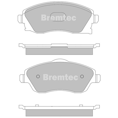 Bremtec Front General Purpose Brake Pads BT1134TS DB1471 thumbnail