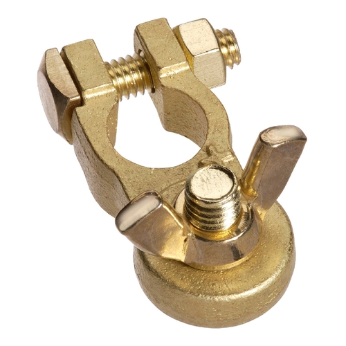Projecta BT14H-P1 Brass Heavy Duty Wingnut Terminal Clamp Positive thumbnail
