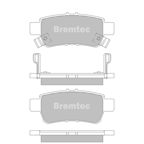 Bremtec Rear Ece R90 Approved Heavy-duty Brake Pads BT1641PRO DB1721 thumbnail