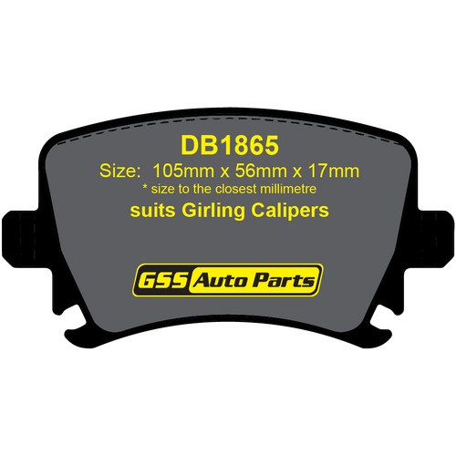 Bremtec Rear Euroline Ece R90 Approved Ceramic Brake Pads BT1660ELC DB1865 thumbnail