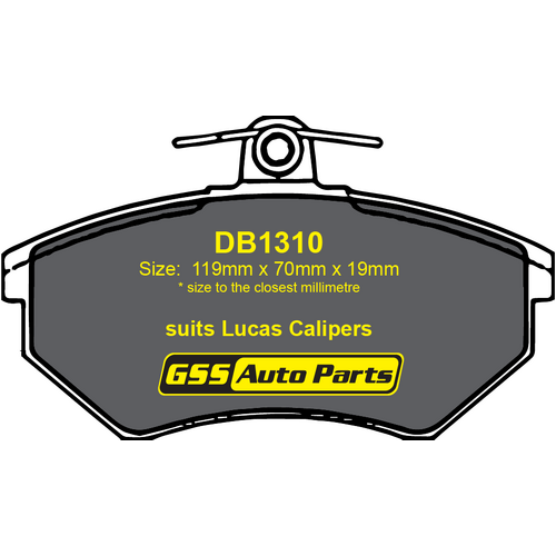 Bremtec Front Euroline Ece R90 Approved Ceramic Brake Pads BT177ELC DB1310 thumbnail