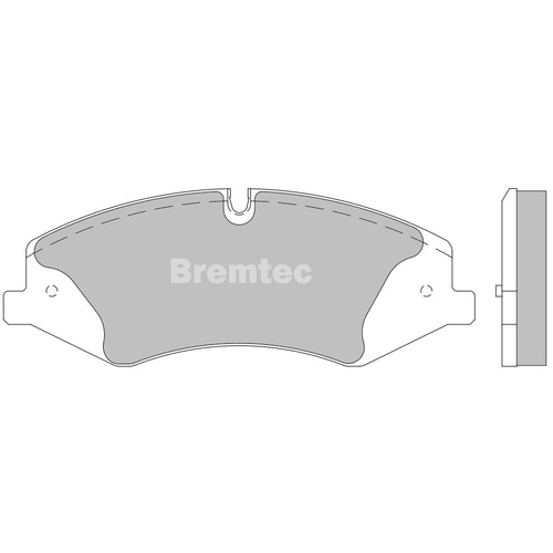 Bremtec Front Euroline High-grade Brake Pads BT1805ELH DB2203 thumbnail