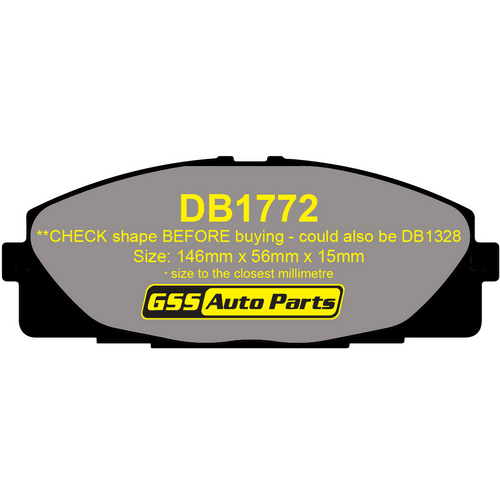 Bremtec Front General Purpose Brake Pads BT1878TS DB1772 thumbnail