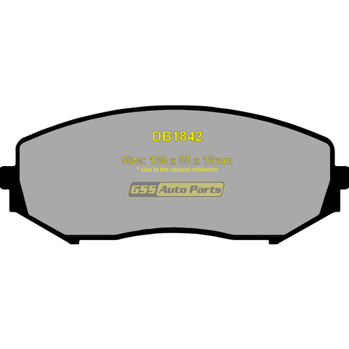 Bremtec Front General Purpose Brake Pads BT1913TS DB1842 thumbnail