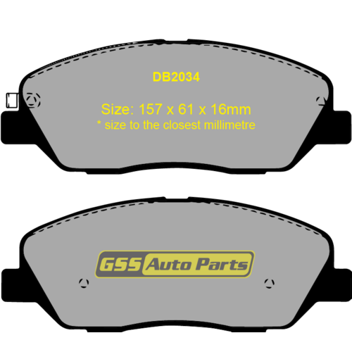 Bremtec Front Ece R90 Approved Heavy-duty Brake Pads BT1934PRO DB2034 thumbnail