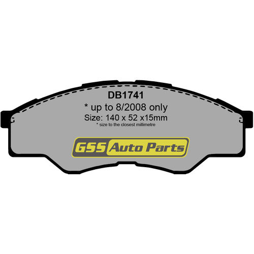 Bremtec Front General Purpose Brake Pads BT1969TS DB1741 thumbnail