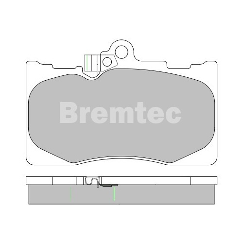 Bremtec Front Euroline High-grade Brake Pads BT1994ELH DB2255 thumbnail