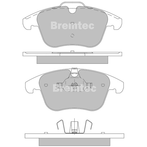 Bremtec Front Euroline Ece R90 Approved Ceramic Brake Pads BT2028ELC DB1998 thumbnail