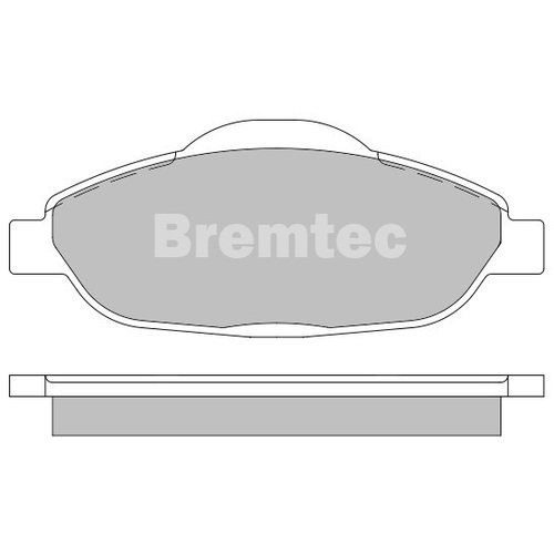 Bremtec Front Euroline Ece R90 Approved Ceramic Brake Pads BT2070ELC DB2119 thumbnail