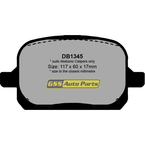 Bremtec Front General Purpose Brake Pads BT454TS DB1345 thumbnail