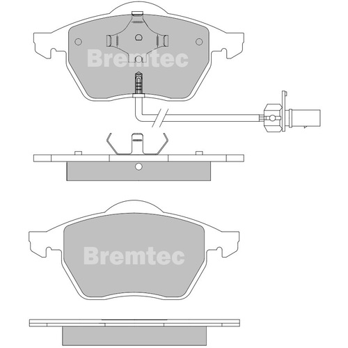 Bremtec Front Euroline Ece R90 Approved Ceramic Brake Pads BT508ELC DB1427 thumbnail