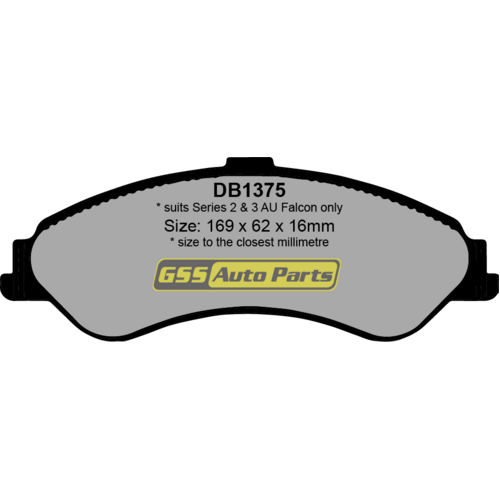 Bremtec Front General Purpose Brake Pads BT897TS DB1375 thumbnail
