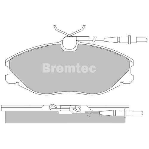 Bremtec Front Euroline Ece R90 Approved Ceramic Brake Pads BT946ELC DB1704 thumbnail