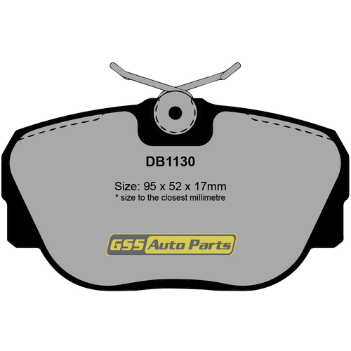 Premier Front Ceramic Brake Pads CP1130 DB1130 thumbnail