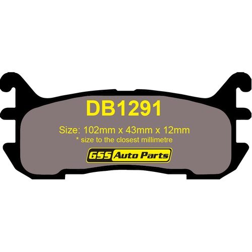 Premier Rear Ceramic Brake Pads CP1291 DB1291 thumbnail