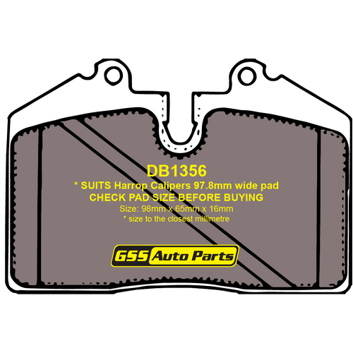 Premier Rear Ceramic Brake Pads CP1356 DB1356 thumbnail
