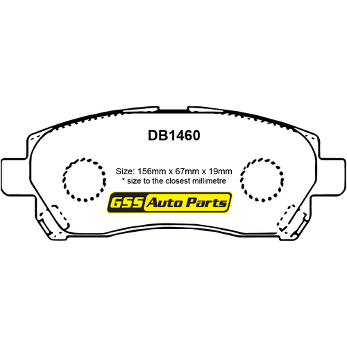 Premier Front Ceramic Brake Pads CP1460 DB1460 thumbnail