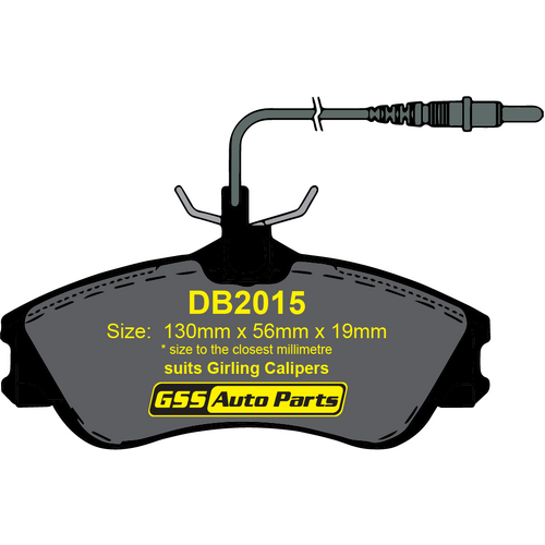 Premier Front Ceramic Brake Pads CP2015 DB2015 thumbnail