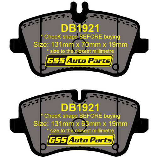 Premier Ceramic Front & Rear Brake Pad Set DB2266 DB2267 CP2266-CP2267 thumbnail