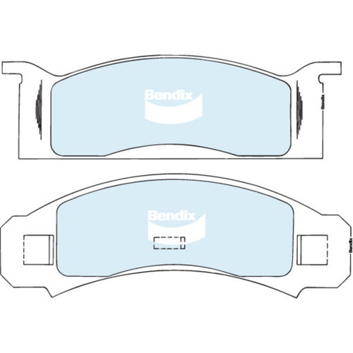Bendix GCT Front Brake Pads DB1001GCT DB1001 thumbnail