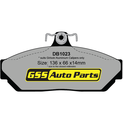 Bendix GCT Front Brake Pads DB1023GCT DB1023 thumbnail