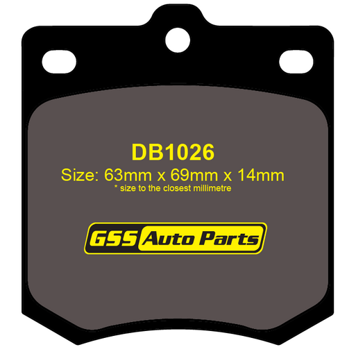 DBA Front Street Series Brake Pads DB1026SS DB1026 thumbnail