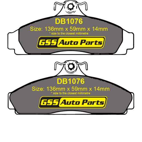 Front Blue Series Brake Disc Pads DB1076B DB1076 thumbnail