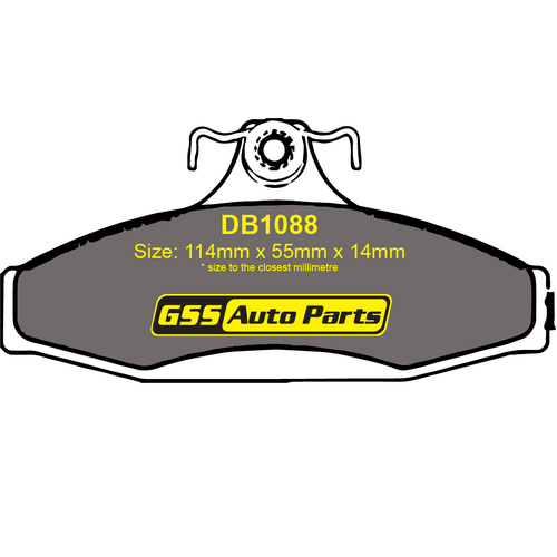 Bendix GCT Front Brake Pads DB1088GCT DB1088 thumbnail