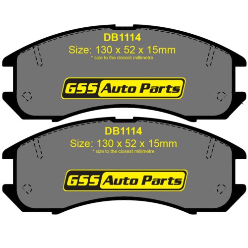 Front Ultra Ceramic Brake Pads DB1114CP DB1114 thumbnail