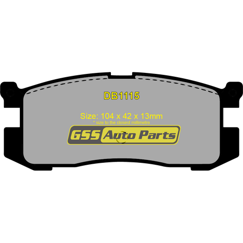 Bendix GCT Rear Brake Pads DB1115GCT DB1115 thumbnail