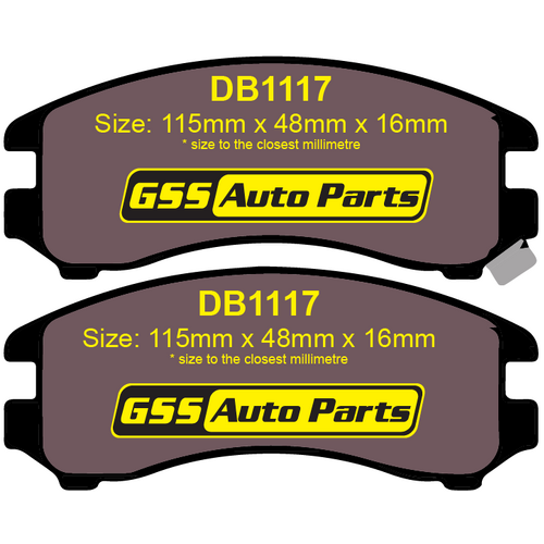 DBA Front Street Series Brake Pads DB1117SS DB1117 thumbnail