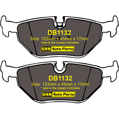 DBA Rear Street Series Brake Pads DB1132SS DB1132 thumbnail