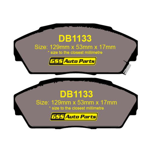 Front Ultra Ceramic Brake Pads DB1133CP DB1133 thumbnail