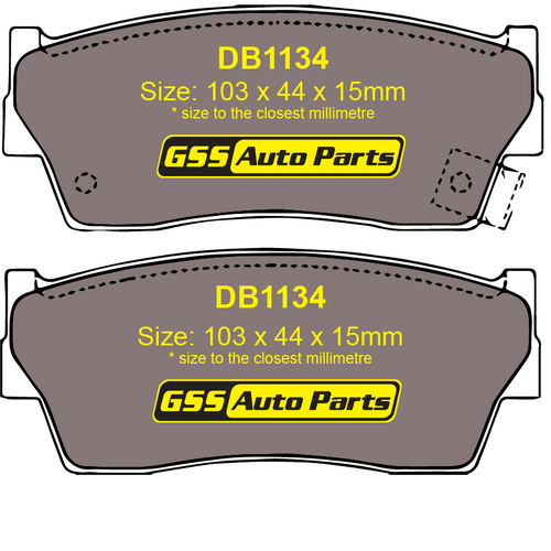 Bendix Front 4WD Brake Pads DB1134-4WD DB1134 thumbnail